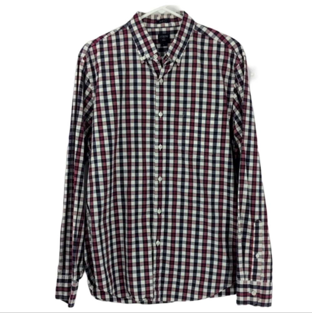 J Crew slim fit long  shirt size large great condition .